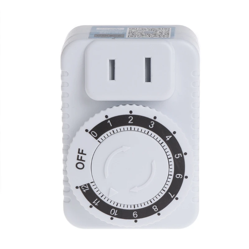 

AC 220V 12 Hour Electrical Mechanical Timer Wall Plug Switch Timer Socket for Home Appliances Control US Plug