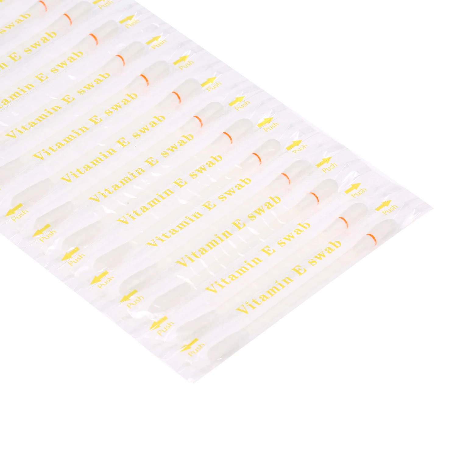 100PCS VE Swabs Cotton Swabs with Vitamin E Oil Teeth Whitening Kits Lip& Gum Protection Disposable Teeth Swabs Professional