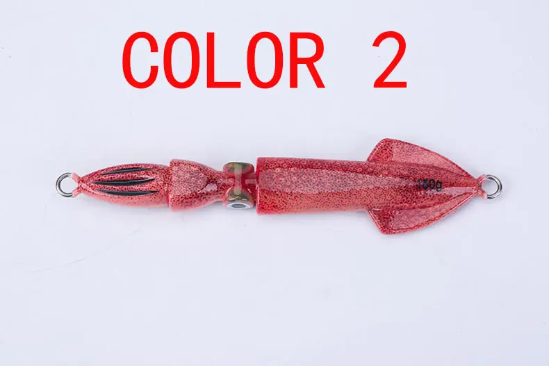 Lurekiller, новинка, приманка для кальмара, свинцовая рыба, 3D печать, светящаяся, 6 цветов, 150 г, медленная джигггинг, Deap, приманка, бас, снасти для ловли форели - Цвет: COLOR 2