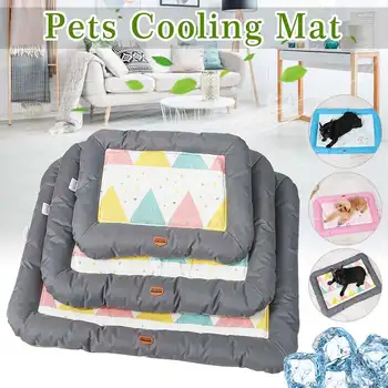 

Summer Pet Cooling Bed Breathable Soft Dog Sofa Bed Anti-Slip Sleeping Mat Washable Cooler Kennels 55/68//84cm