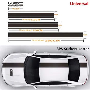 

Car Body Decal Racing Rally Sporty Sticker For Hood Roof Rear Trunk Stripe Car Covers Vinyl Racing Sports Decal Head Car Sticker