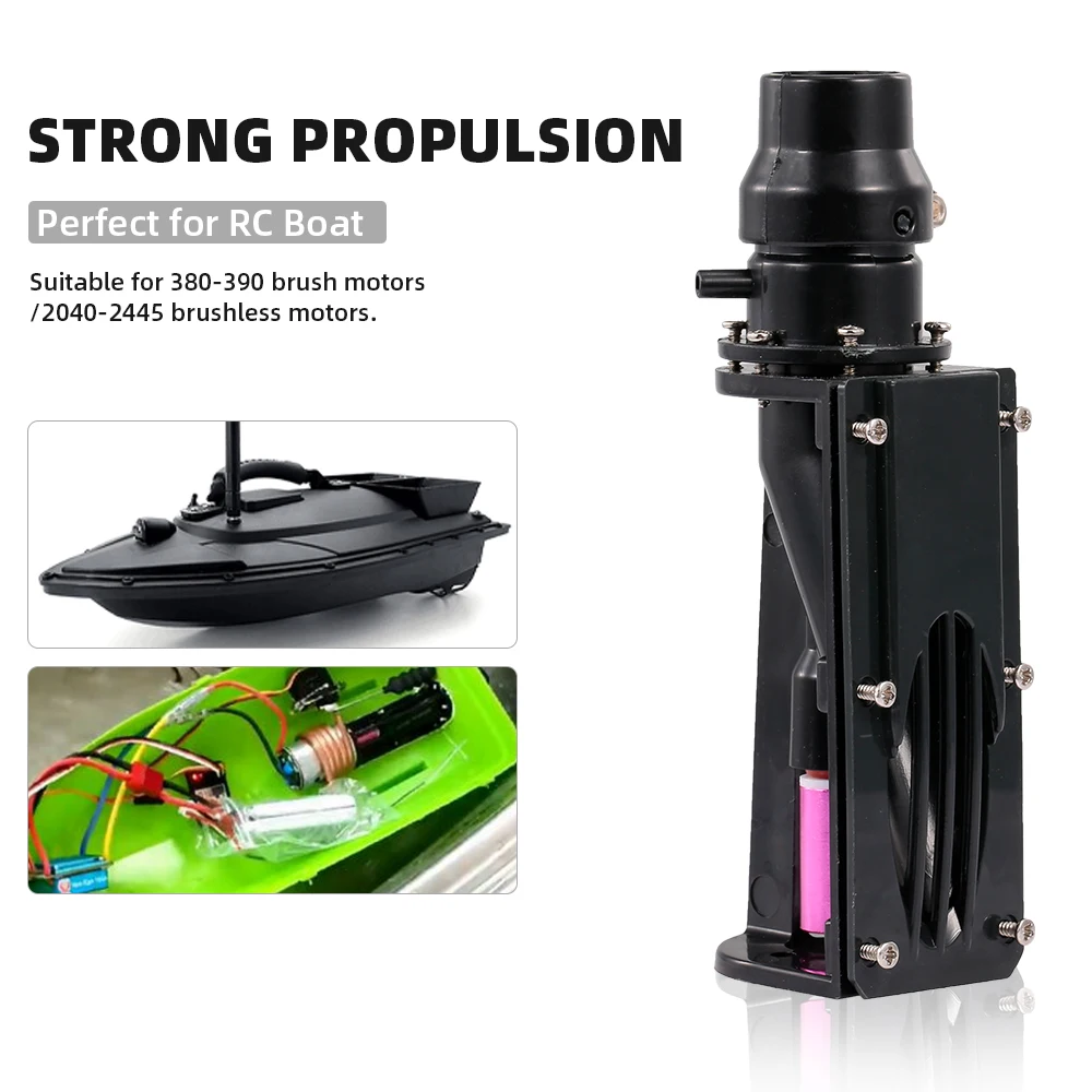 

High Speed RC Boat Pusher Waterjet Pump Spray Water Thruster for RC Boat Replace Length 30-50cm