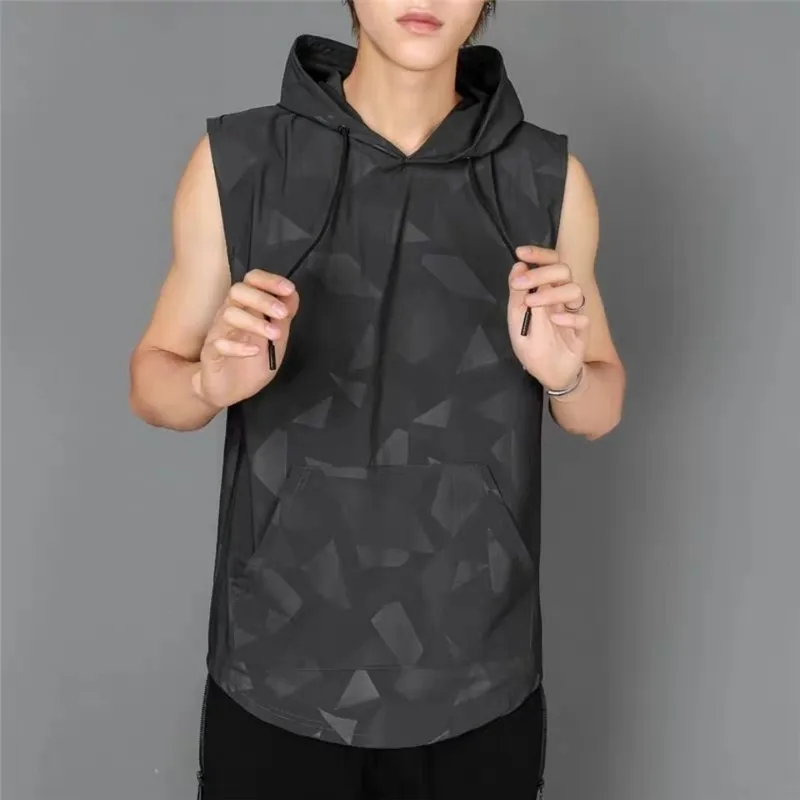 

Highstreet Hip Hop Hoodies Camouflage Mens Camo Singlet Bottoming Tank Tops Summer Vest Casual Brand Clothing For Male