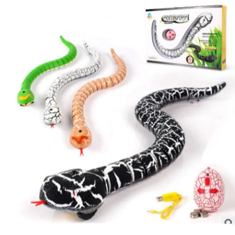 Serpent télécommandé à infrarouge RC, jouet et œuf de chat, serpent à  sonnette, Animal, tour effrayant, jouets pour enfants, nouveauté drôle,  cadeau - AliExpress