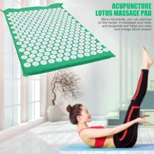 Лидер продаж; Йога-коврики износостойкие портативные акупунктурные массажные подушки для спины, тела, боли, снятия стресса, Спайк, коврик для йоги зеленый