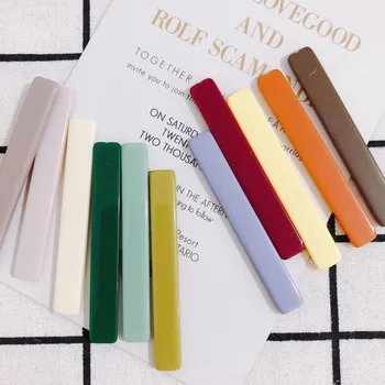 

DIY New Retro Acrylic Wild Pure Color Long SMD Earrings Hairpin Jewelry Accessories Material 10pcs