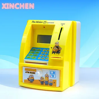 

Voice ATM Cartoon Fruit Savings Bank Coin Money Box Electronic Money Bank Mini Password ATM Machine Automatic Deposit Banknote