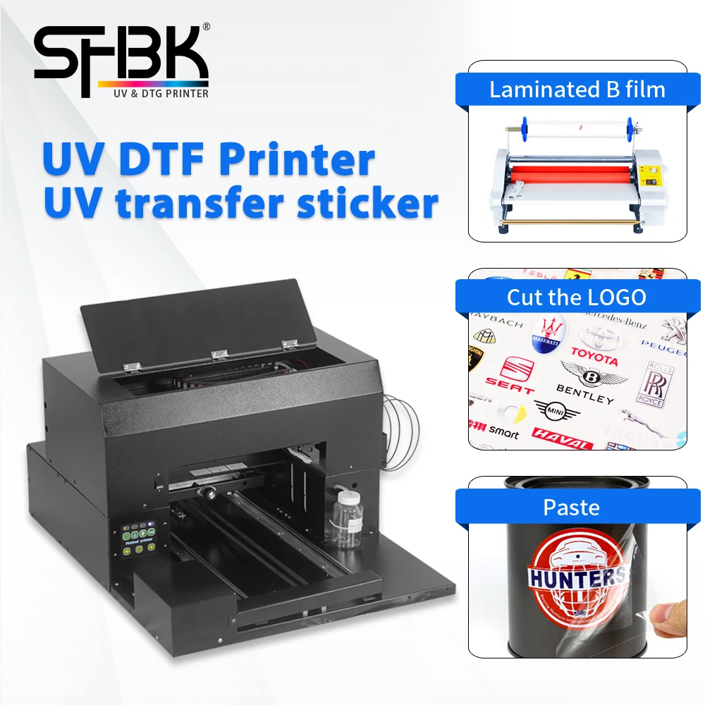 New Uv Dtf Printer And Laminator Kit Ab Film Transfer Sticker Simple