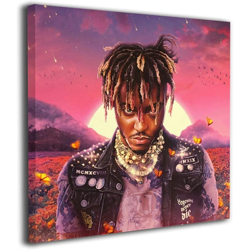 Juice wrld wall Canvas Poster Wall art design high definition printing