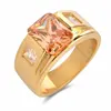 FDLK   Fashion Men's Accessories Zircon Carbide Men's Ring Engagement Wedding Ring Four Colors Available ► Photo 3/5