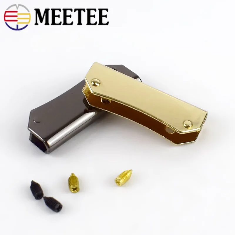 Meetee 35mm Luggage Wallet Edge Banding Metal Buckle Handbag Corner Protection Hardware Decoration Accessories BF216 | Дом и сад