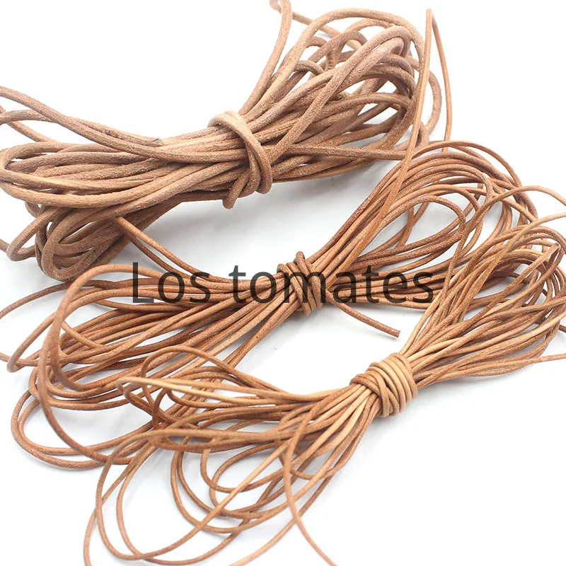 

Cowhide Leather Cord For DIY handmade Craft Accessories Jewelry for Beading Necklace Ethnic Meterial Wholesale