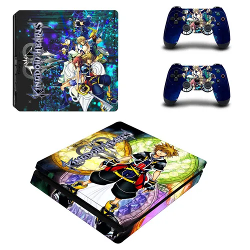 Kingdom Heart 3 Полное покрытие лицевые панели PS4 тонкая кожа Виниловая наклейка, стикер для Playstation 4 консоль и контроллер PS4 тонкая наклейка - Цвет: P4SQB0129