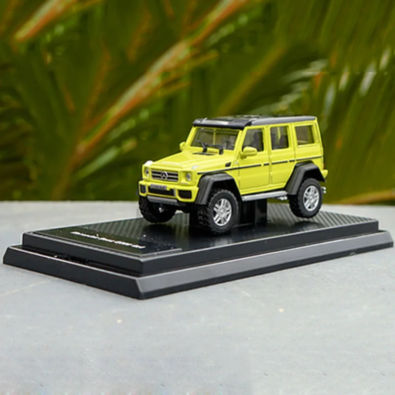F 1/64 scle alloy car model G63 6X6 G500 4X4 G-class pickup truck Diecast metal vehicle toy collection children kids traffic gifts - Color: F