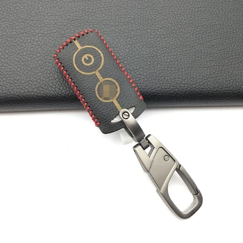 

For Yamaha NVX155 QBIX AEROX JAUNS XMAX300 Praise 100% Leather Moto Key Cover Case Set 2 Button Motorcycle Remote Protect Shell