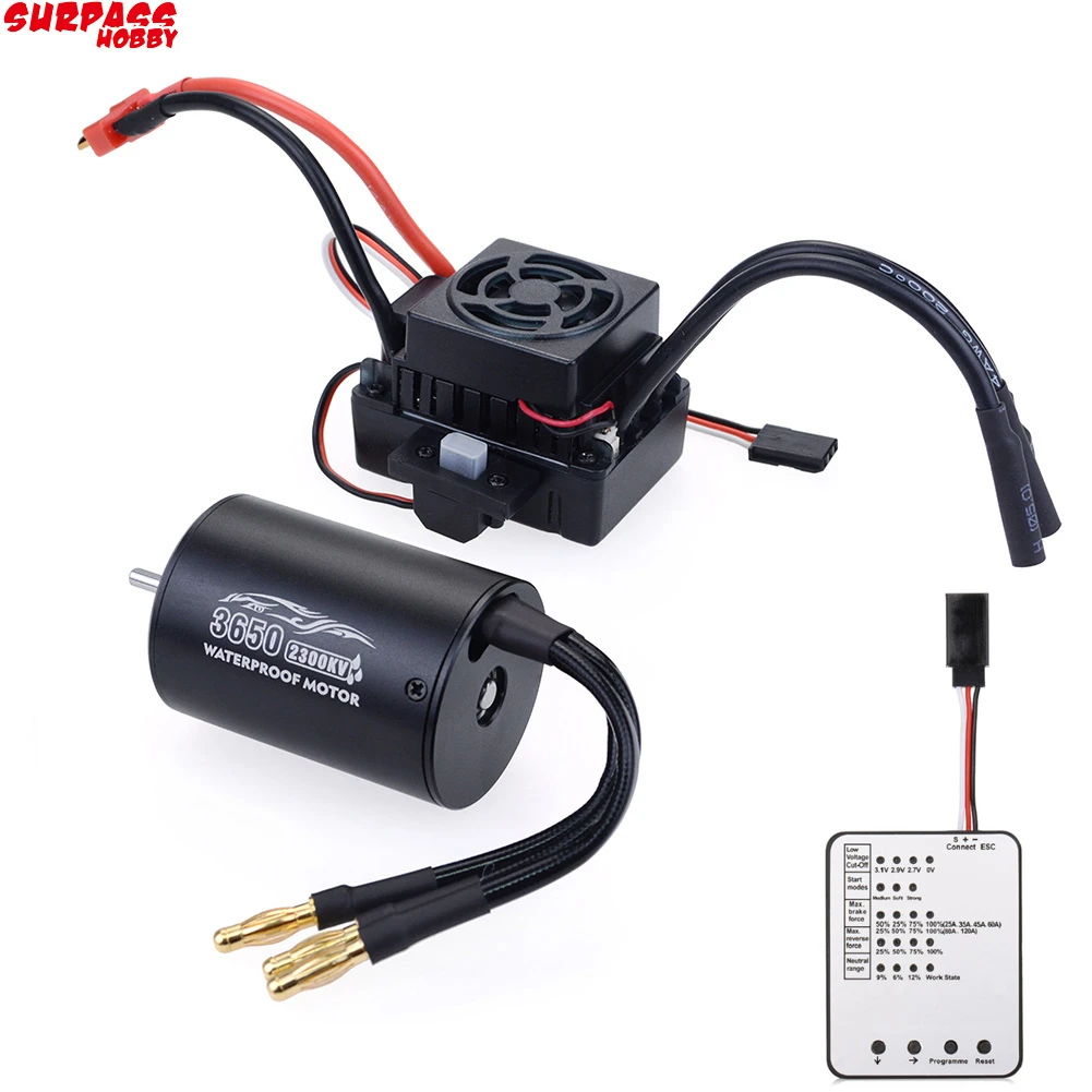 Surpass Hobby Waterproof 3650 2300kv 3100kv 3900kv Brushless Motor With ...