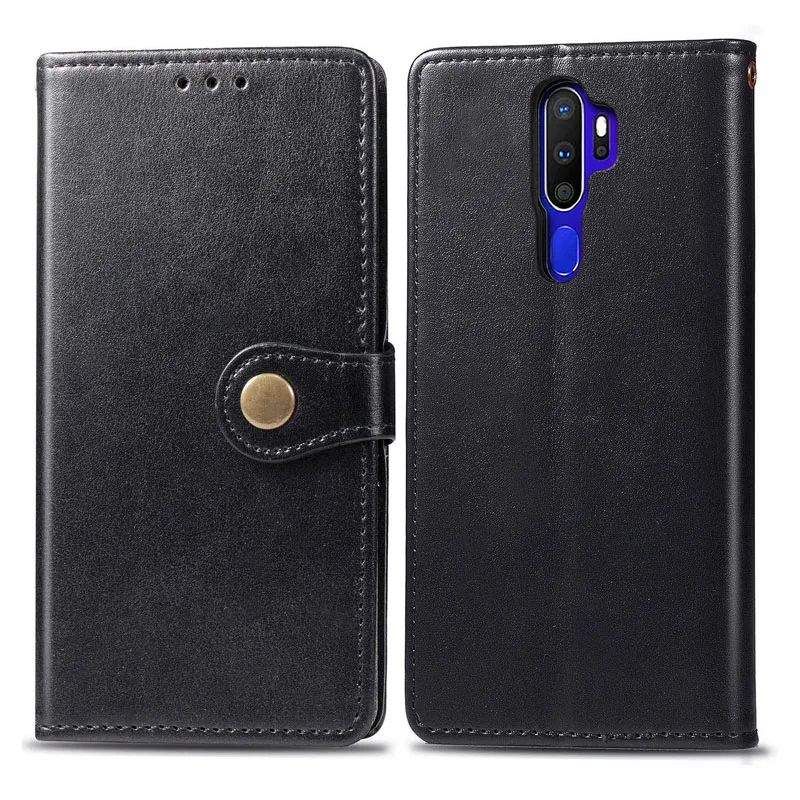 For OPPO A5 2020 Case OPPO A9 2020 Flip Luxury PU Leather Wallet Card