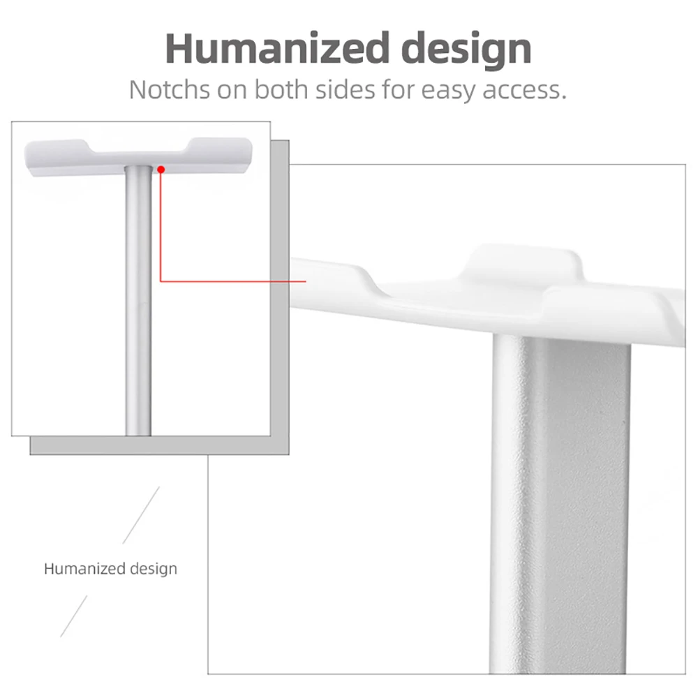 Universal Headphone Stand Anti-slip Base Headsets Holder with Aluminum Metal Soft TUP Earphone Accessories for Mpow H21 H12 H5 (5)