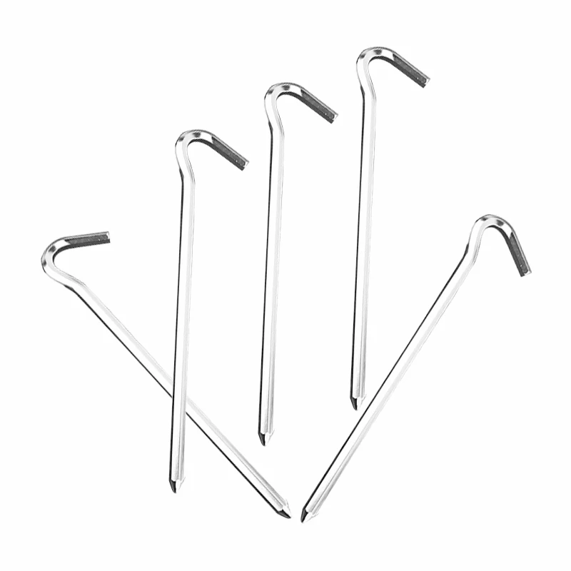 

4pcs Outdoor Ultralight Aluminum Alloy Tent Pegs Ground Nails Camping 0.7cm