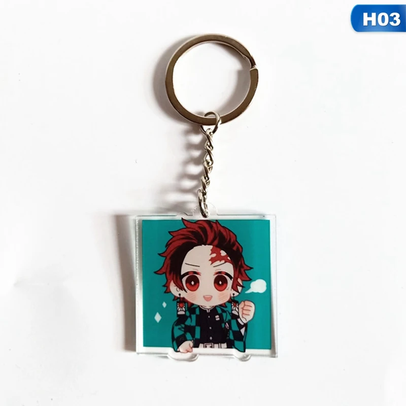 Lovley аниме-брелок для ключей Demon Slayer Kimetsu no Yaiba брелок косплей брелки для девочек и мальчиков