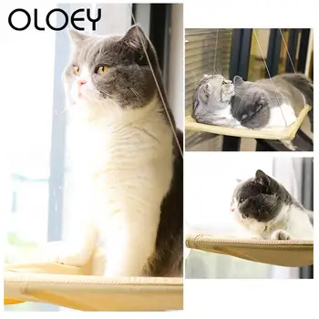 

Bearing 15kg Hammock Window for Cat Bed House Strong Lounger Suction Cups Sleeping Bag For Pet Cat Comfortable Rest House Produc
