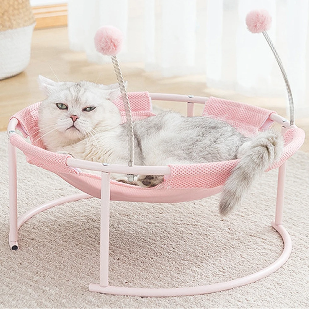 

Pet Hammock Removable Washable Cat Bed House Sleeping Basket Breathable Warm Soft Overhead Net Bed Pet Product for Cat Dog