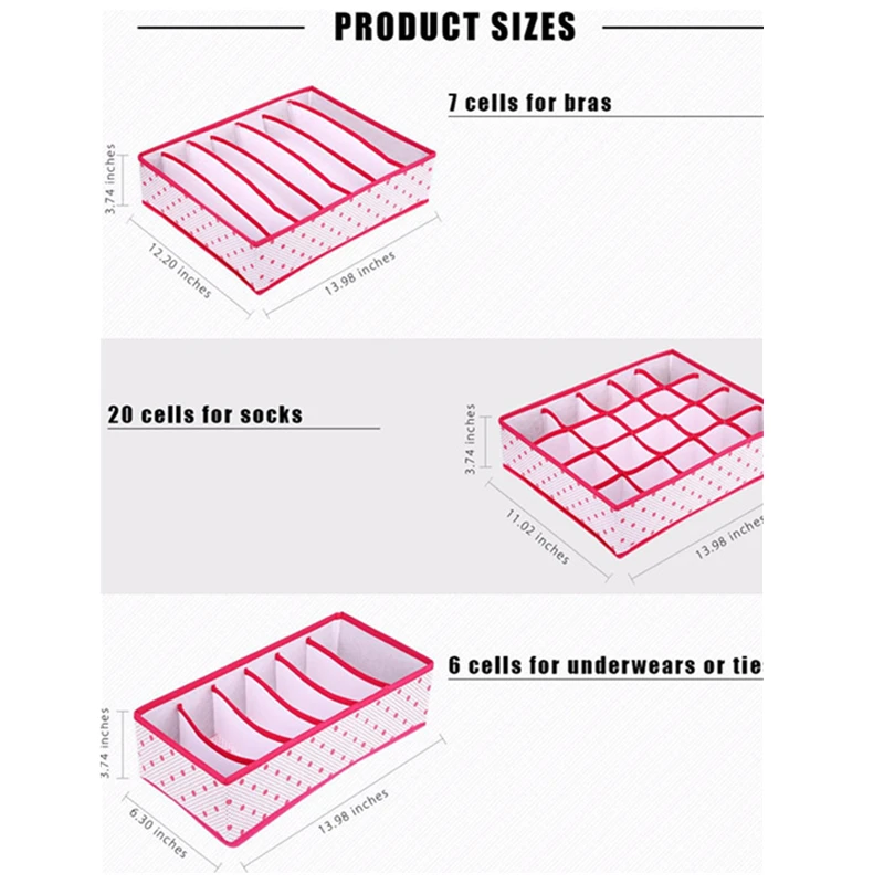 3 шт. складные коробки для хранения одежды|Ящики-органайзеры| |