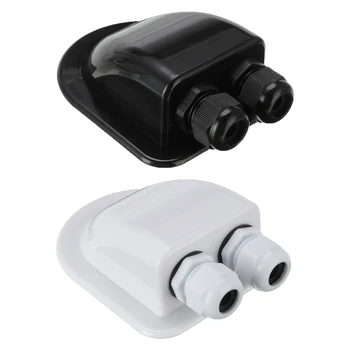 

RV Roof Wire Entry Gland Box Waterproof For RV Solar Panel Motorhome Caravan Boat Junction Box Double Cable Cable Universal