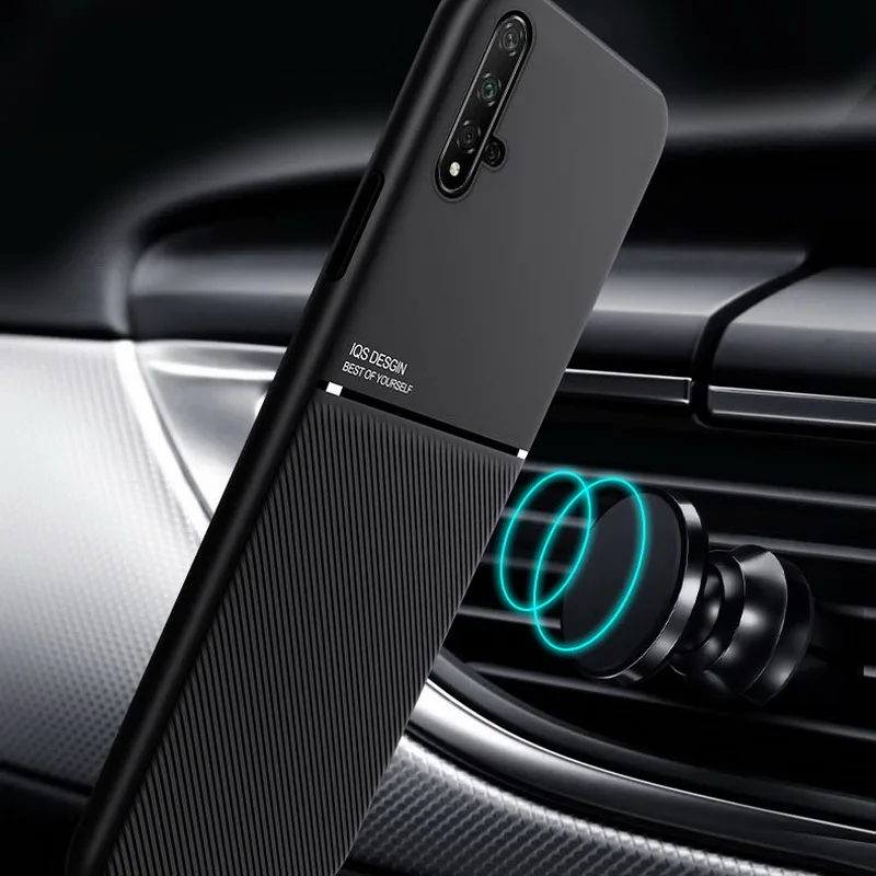 Матовый чехол с кожаной текстурой для Huawei P40 Pro P30 P20 Honor V30 Nova 6 SE 5i 5 5T Mate 20 30 Lite Y9 Prime P
