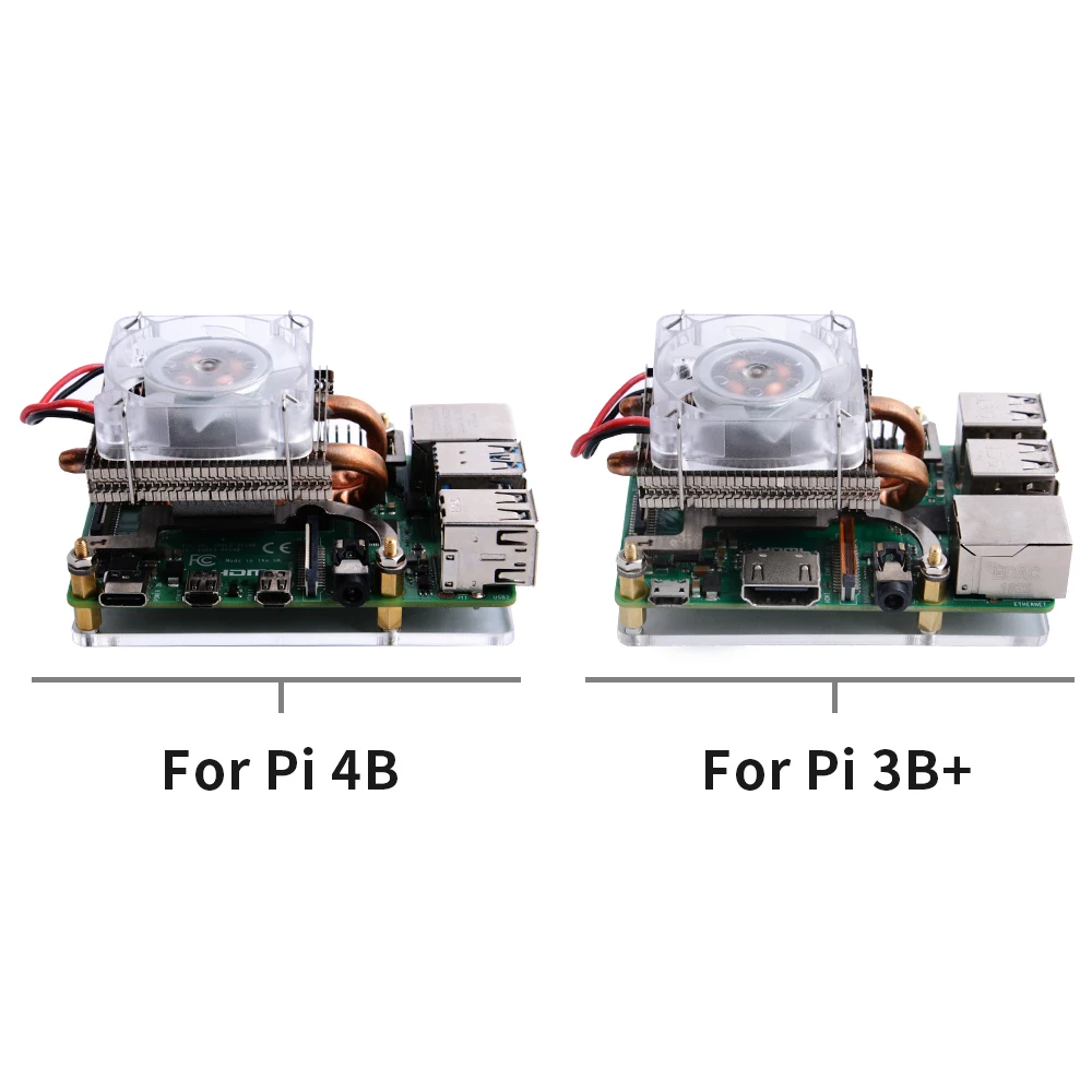 Raspberry Pi охлаждающий вентилятор для ледяной башни/кулер с радиатором 4 Модель B/ 3B + /