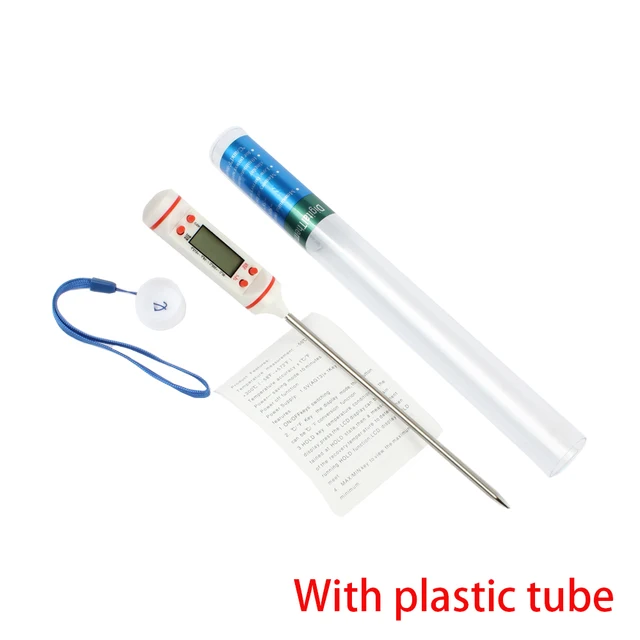 With plastic tube