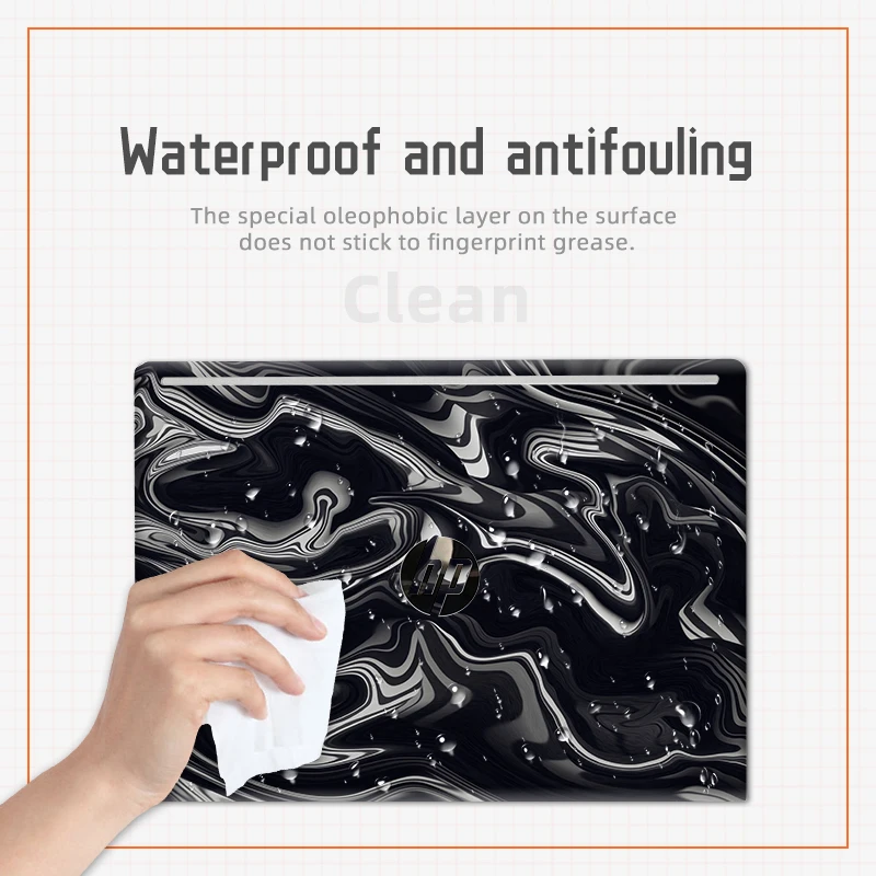 Marble Cover Laptop Sticker Skins Notebook Skin PVC Cover HP Laptop Envy X360/Pavilion 14 15/14S dk/ 14s dq/15 da/HP 440 G6 laptop sticker