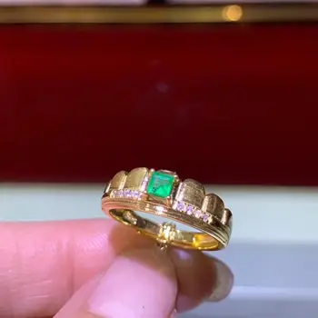 

Natural And Original emerald luxury ring ring Free shipping gemstone 925 sterling silver Fine jewelry