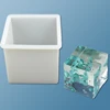 New 1pc White DIY Resin Epoxy Mold Silicone Mold 10*10cm Square Cube Mold 1