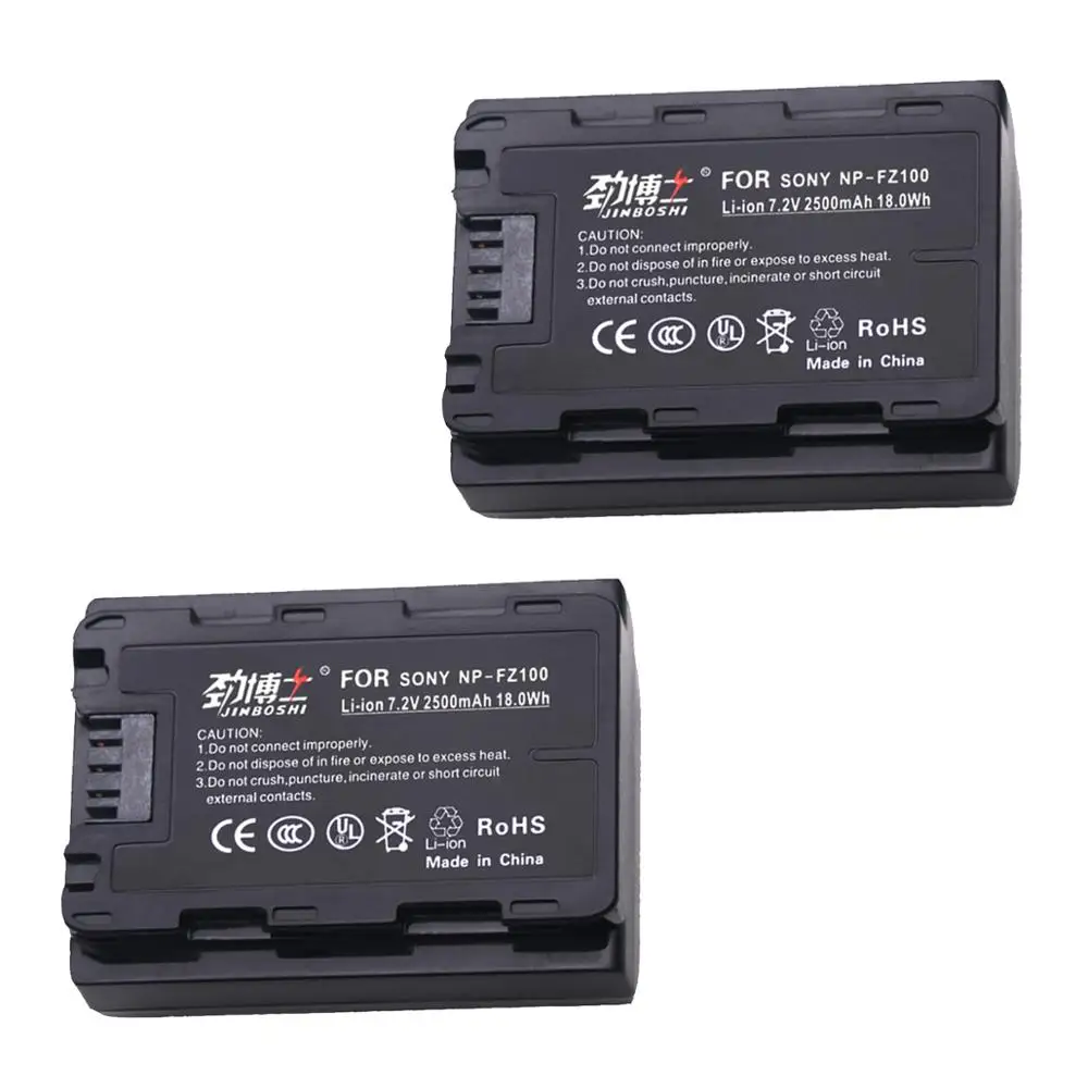 

2X NP-FZ100 NP FZ100 Replacement Battery For Sony NP-FZ100, BC-QZ1 Alpha 9, A7RIII, ILCE-7RM3, A9, Sony A9R Sony Alpha 9S Camera