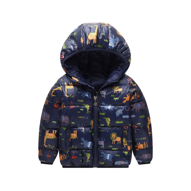 Autumn Boys Down Jackets Hooded Outerwear Children Cartoon Warm Jacket Fashion Baby Kids Coat Clothes Girls Outerwear Jacket (5)