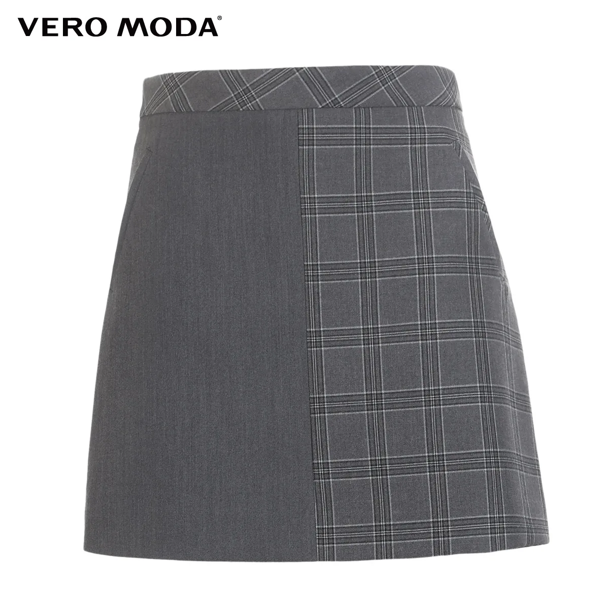 Vero Moda OL Style Plaid Splice A-lined Skirt | 319216501