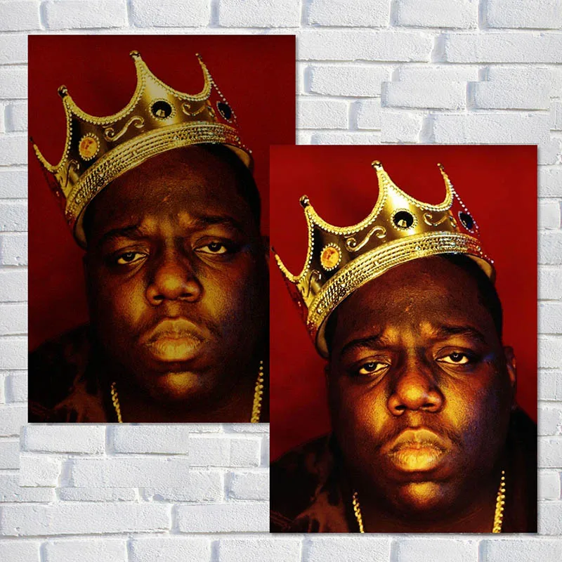 Biggie Smalls/DITC большой L/NWA плакат Американский West Coast Rap хип-хоп настенный художественный плакат белая крафт-бумага настенные картинки QT620 - Цвет: Коричневый