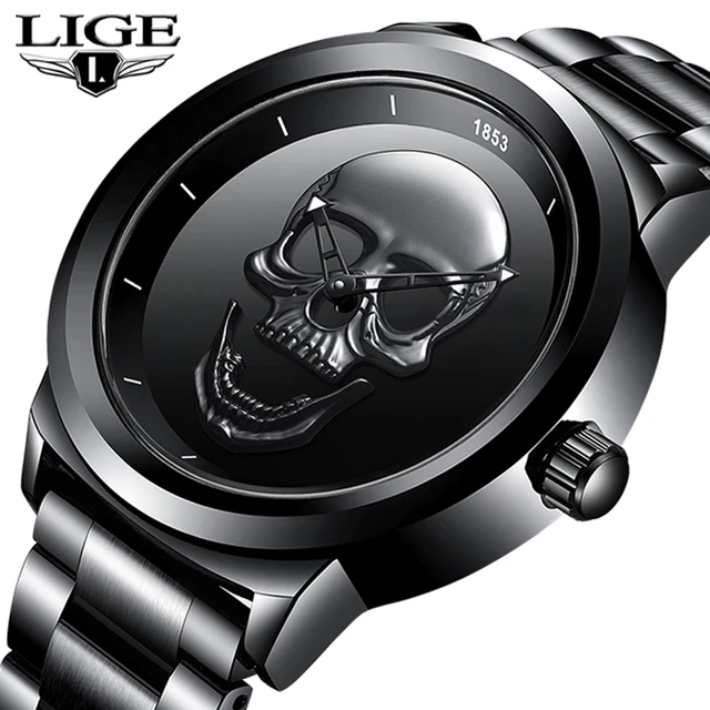 Skull Watch Men Quartz Watches  3d Carved Skull Unisex Watch - Men Quartz  Watch - Aliexpress