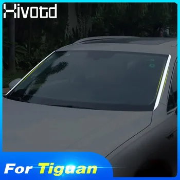 

Hivotd For VW Tiguan MK2/L 2019 2018 Car Styling Stainless Front Window Side Edge Strip Protector Trims Chrome Cover Accessories