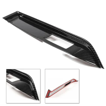 

Dashboard Car Trim Cover For Ford Mustang 2015 Inner Co-Pilot Stickers Auto Carbon Fiber Black