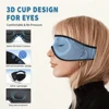 Mask For Sleep Headphones Bluetooth 3D Eye Mask Music Play Sleeping Headphones with Built-in HD Speaker 3