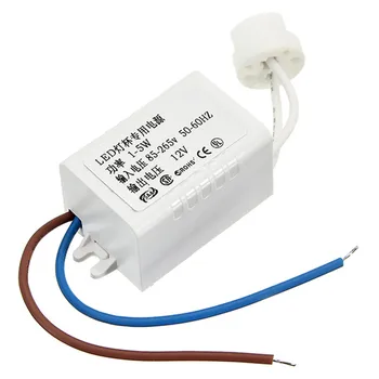 

LED High Power Electronic Transformer 85-265V to 12V Lamp Cup MR16 G4 1-5W LED Driver Power Supply Dedicated Spotlight