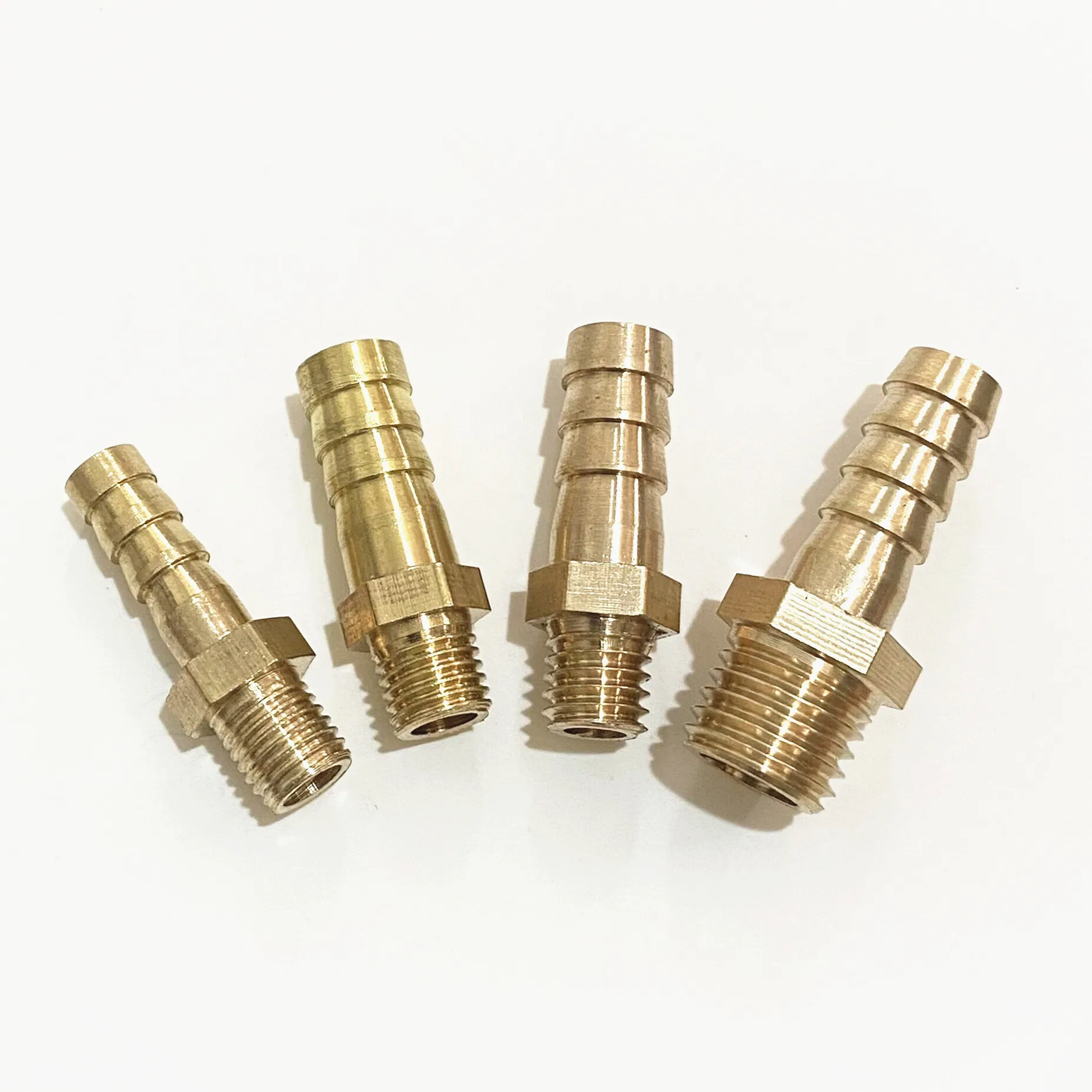 M8 M10 M12 Metric Male Thread x 6/8/10mm OD Hose Barb Brass Barbed Pipe