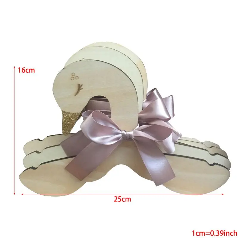 1pcs 달콤한 백조 활  어린이 방 보육 나무 코트 옷 걸이 걸이