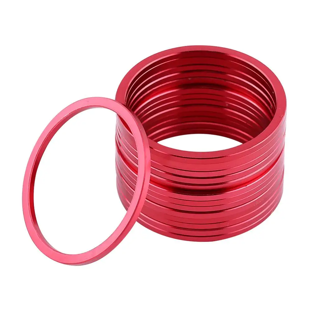 15Pcs Mountain Bikes Flywheel Washer Bottom Bracket Center Axis MTB Alluminium Alloy Bicycle Hub Spacer Gasket Spacer 2mm