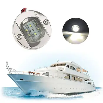 

1pc DC 12V LED Round Stainless Steel transom boat light -Boat/Yacht/Marine/Stern B36B