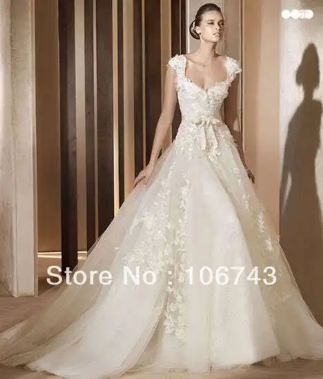Vestido de noiva Casamento vestidos formales длинное белое Тюлевое свадебное платье в стиле ампир, кружевное платье для матери невесты