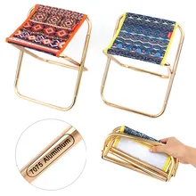Этнический стиль складной стул портативный металлический пляжный стул кемпинговая Сидушка рыболовный стул складной стул kamp sandalyesi 30JULY26