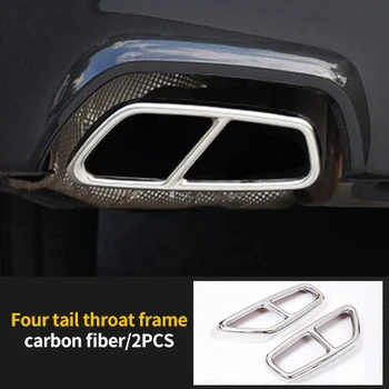 

For BMW 6 series GT 2018-2019 Four tail throat chrome molding trim 2pcs